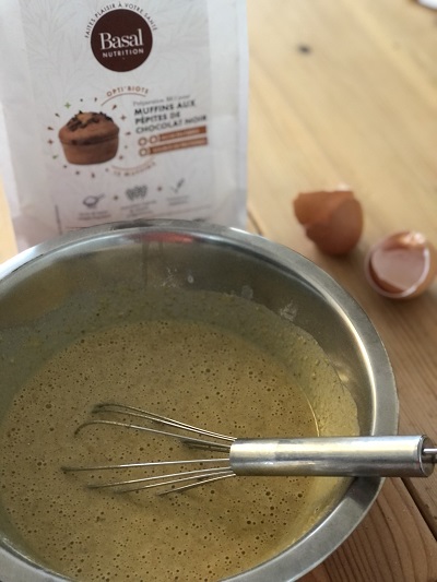 préparation en poudre muffins au chocolat basal nutrition