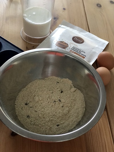 préparation en poudre muffins au chocolat basal nutrition