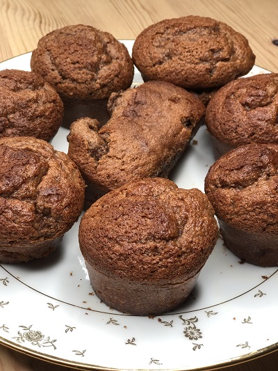 muffins chocolat au lait et noisettes