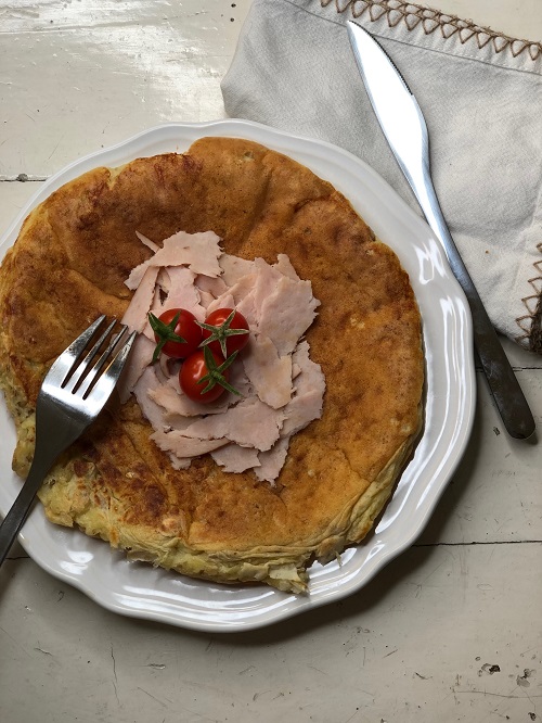 pancake salé diététique